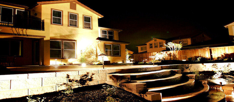 Example of our complete design and implementation (Landscape, lights concrete we can do it all)
